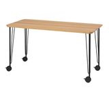 IKEA ANFALLARE/KRILLE çalışma masası bambu-siyah - 89509995