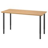 IKEA ANFALLARE/OLOV çalışma masası bambu-siyah - 59417704