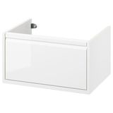 IKEA ANGSJÖN lavabo dolabı parlak cila beyaz - 80535098