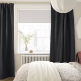 IKEA ANNAKAJSA karartma perde/2 kanat antrasit - 40583430