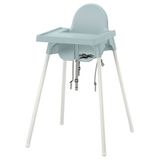 IKEA ANTILOP tepsili mama sandalyesi gri-mavi-beyaz - 69597889