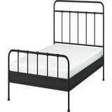 IKEA Antrasit Kullanışlı Çift Kişilik Karyola 140X200 cm - 140 x 200 cm