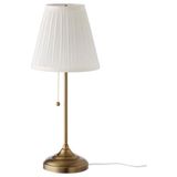 IKEA Arstid Beyaz-Pirinç Rengi 55 cm Abajur