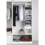 IKEA Asılabilir 6 Bölmeli Saklama Kutusu 35X45X125 cm Dolap Içi Düzenleyici Organizer Beyaz Renk Polyester