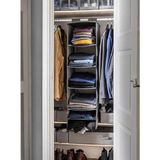 IKEA Asılabilir 6 Bölmeli Saklama Kutusu 35X45X125 cm Dolap Içi Düzenleyici Organizer Koyu Gri Renk Polyester