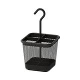 IKEA Asılabilir Kaşık Çatal Bıçaklık Bölmeli- Antrasit Siyah 12X12 cm Metal Sepet Düzenleyici