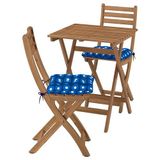 IKEA ASKHOLMEN katlanabilir masa ve katlanabilir sandalye seti koyu kahve - 59576175