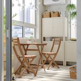 IKEA ASKHOLMEN katlanabilir masa ve katlanabilir sandalye seti koyu kahve - 79529098