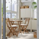 IKEA ASKHOLMEN katlanabilir masa ve katlanabilir sandalye seti koyu kahve - 89529941