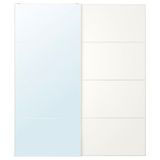 IKEA AULI/MEHAMN sürgü kapak beyaz-ayna - 09560308