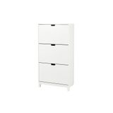 IKEA Ayakkabı Dolabı, Beyaz, 3 Bölmeli, Genişlik: 79 cm Derinlik: 29 cm Yükseklik: 148 cm