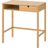 IKEA Bambu Makyaj Masası, 76X47 cm Çekmeceli Tuvalet Masası - Bej