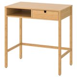 IKEA Bambu Makyaj Masası, MeridyenDukkan 76x47 cm Çekmeceli Tuvalet Masası