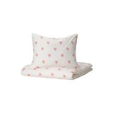 IKEA Barndröm Beyaz-pembe 150x200/50x60 Cm Çocuk Nevresim Takımı Lastiksiz Beyaz Pamuklu/çarşafsız