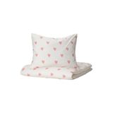 IKEA Barndröm Çocuk Nevresim Takımı, 150x200/50x60 cm, Beyaz-Pembe, Pamuklu