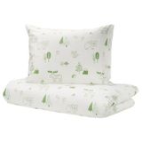 IKEA BARNDRÖM çocuk nevresim takımı beyaz-yeşil - 80629902