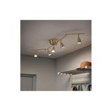 IKEA BAROMETER spot lamba, pirinç rengi, 131 cm, 5 spotlu