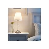 Ikea Başucu Gece Lambası Yükseklik 55 Cm Abajur Çelik Dekoratif Ayaklı Lamba Gümüş Renk