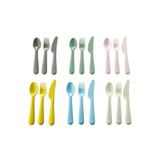 IKEA Bebek & Çocuk Çatal Kaşık Bıçak Set Kalas - 18 Adet