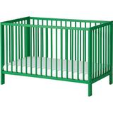 IKEA Bebek Karyolası, Yeşil Renk 60X120 cm Masif Ağaç - 60 x 120 cm