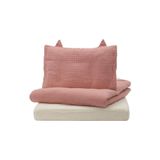 IKEA bebek nevresim takımı, uçuk pembe-bej, 60x120 cm