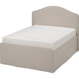 IKEA Bej Fonksiyonel Çift Kişilik Karyola 140X200 cm - 140 x 200 cm