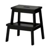 IKEA Bekvam Siyah 43x50 cm Basamaklı Tabure