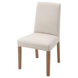 IKEA BERGMUND kumaş sandalye meşe görünümlü-hallarp bej - 39388081
