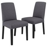 IKEA BERGMUND yemek sandalyesi seti siyah-gunnared orta gri - 79481586