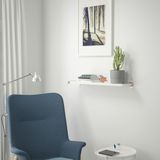IKEA BERGSHULT/GRANHULT duvar rafı beyaz-nikelaj kaplama - 39290824