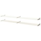 IKEA BERGSHULT/GRANHULT duvar rafı kombinasyonu beyaz-nikelaj kaplama - 59291097