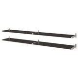 IKEA BERGSHULT/GRANHULT duvar rafı kombinasyonu venge-nikelaj kaplama - 89291091