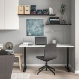 IKEA BERGSHULT/PERSHULT duvar rafı kombinasyonu venge-beyaz - 99291180