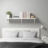 IKEA BERGSHULT/SANDSHULT duvar rafı beyaz - 39326026