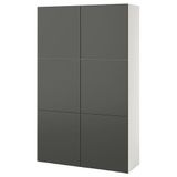 IKEA Besta 09575507 Beyaz-Koyu Gri Dolap