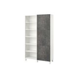 IKEA BESTA 120x42x202 cm Beyaz Taş Görünüm Kapaklı Kitaplık
