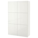 IKEA Besta 19057529 Parlak Cila Beyaz Dolap