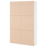 IKEA Besta 19421675 Beyaz-Huş Kaplama Dolap