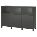 IKEA Besta 19508145 Koyu Gri Dolap