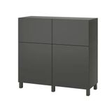 IKEA Besta 19555815 Koyu Gri Dolap