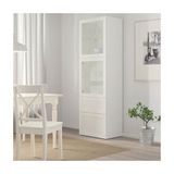 IKEA Besta 29300871 Beyaz-Şeffaf Cam Dolap