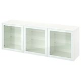 IKEA Besta 59488819 Beyaz-Şeffaf Cam Dolap