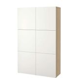 IKEA Besta 69071504 Beyaz Meşe Görünümlü Dolap