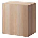 IKEA BESTA dolap kombinasyonu ağartılmış meşe görünümlü - 49047548