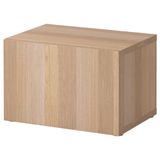IKEA BESTA dolap kombinasyonu ağartılmış meşe görünümlü - 59046789