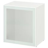 IKEA BESTA dolap kombinasyonu beyaz-buzlu cam - 99489124