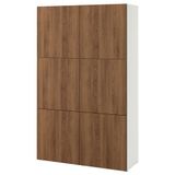 IKEA BESTA dolap kombinasyonu beyaz-ceviz görünüm - 49612230