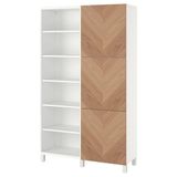 IKEA BESTA dolap kombinasyonu beyaz-meşe kaplama - 09421708