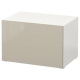 IKEA BESTA dolap kombinasyonu beyaz-parlak cila-bej - 39046870