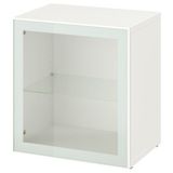 IKEA BESTA dolap kombinasyonu beyaz-şeffaf cam - 19489123